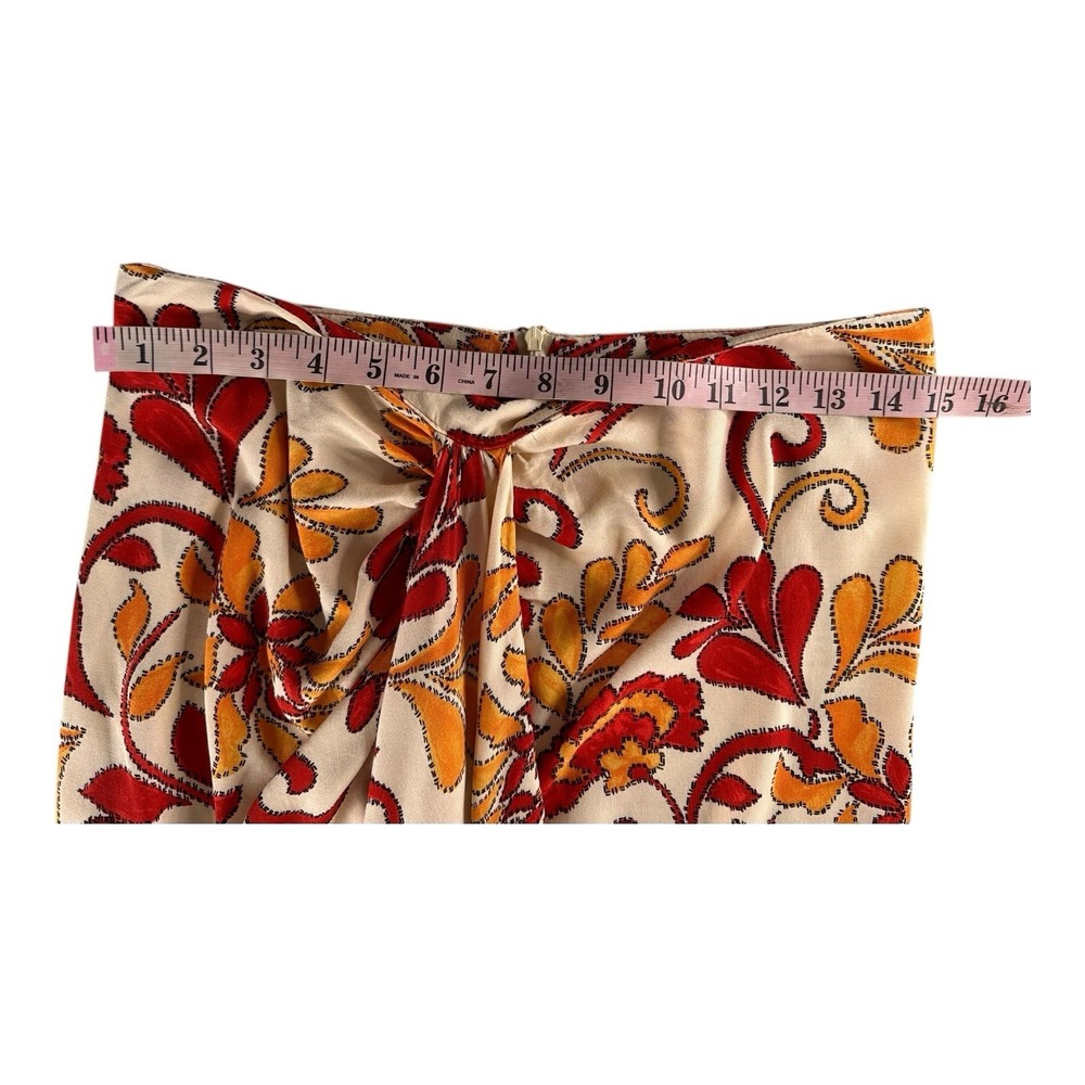 Zara Women Resortwear Wrap Bohemian Zip Back Maxi Skirt Size - Picture 5 of 11